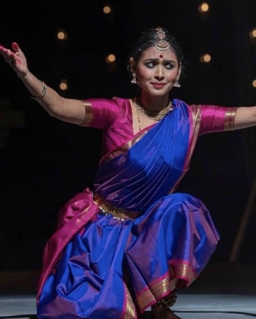 Radhe Jaggi performing on stage